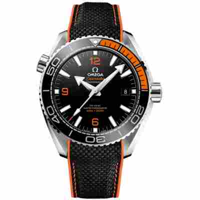 OMEGA SEAMASTER PLANET OCEAN 600M CO-AXIAL MASTER CHRONOMETER 43.5MM, STEEL ON RUBER STRAP, REF: 215.32.44.21.01.001