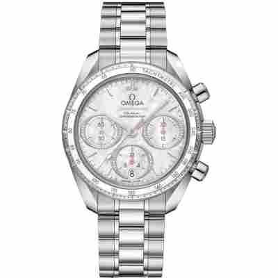 OMEGA SPEEDMASTER 38 CO-AXIAL CHRONOMETER CHRONOGRAPH 38MM, STEEL ON STEEL, REF: 324.30.38.50.55.001