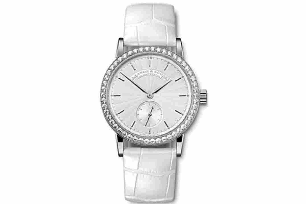 A. LANGE&SOHNE SAXONIA 34MM SILVER DIAL WHITE GOLD REF: 835.03