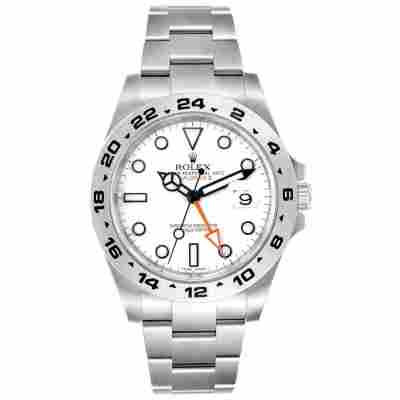 ROLEX EXPLORER II 42MM WHITE DIAL STAINLESS STEEL REF: 216570