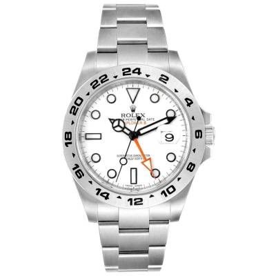 ROLEX EXPLORER II 42MM WHITE DIAL STAINLESS STEEL REF: 216570