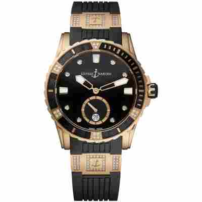 ULYSSE NARDIN 40MM LADY DIVER  AUTOMATIC REF:  3202-190-3C/12.12