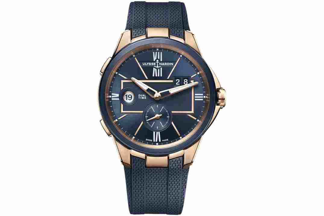 ULYSSE NARDIN 42MM EXECUTIVE DUAL TIME REF:  242-20-3/43