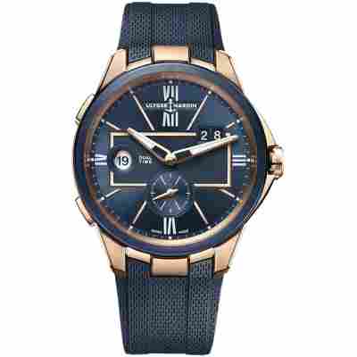 ULYSSE NARDIN 42MM EXECUTIVE DUAL TIME REF:  242-20-3/43