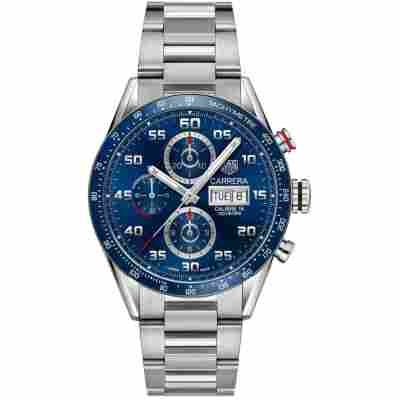 TAG HEUER 43MM CARRERA DAY-DATE CHRONOGRAPH REF: CV2A10