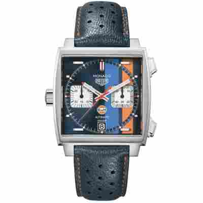 TAG HEUER 39MM MONACO AUTOMATIC REF: CAW211R.FC6401