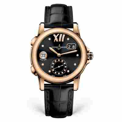 ULYSSE NARDIN LADY DUAL TIME CLASSIC 37.5 MM REF:  3346-222/30-02