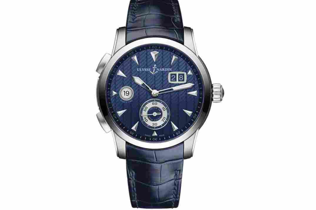 ULYSSE NARDIN CLASSIC DUAL TIME 42MM REF: 	3243-132/E0