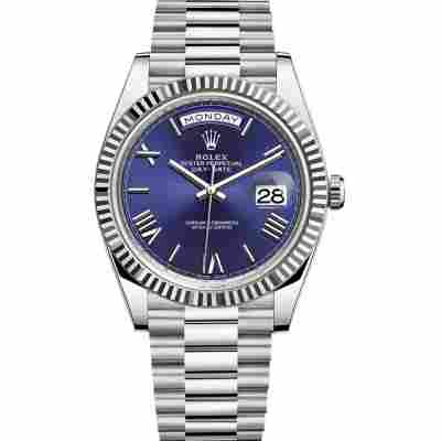 ROLEX DAY-DATE 18K WHITE GOLD AUTOMATIC 40MM REF: 228239