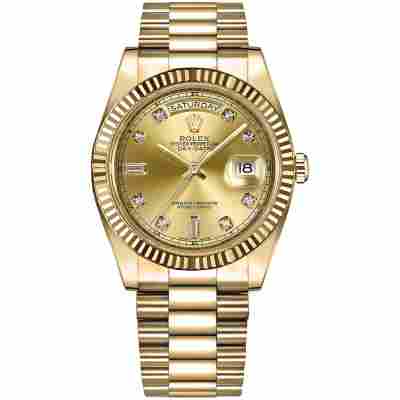 ROLEX DAY-DATE II YELLOW GOLD AUTOMATIC 41MM REF: 218238