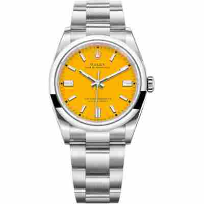 ROLEX OYSTER PERPETUAL YELLOW DIAL 36MM REF: 	277200