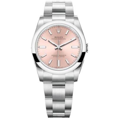 ROLEX OYSTER PERPETUAL PINK DIAL 34MM REF: 124200