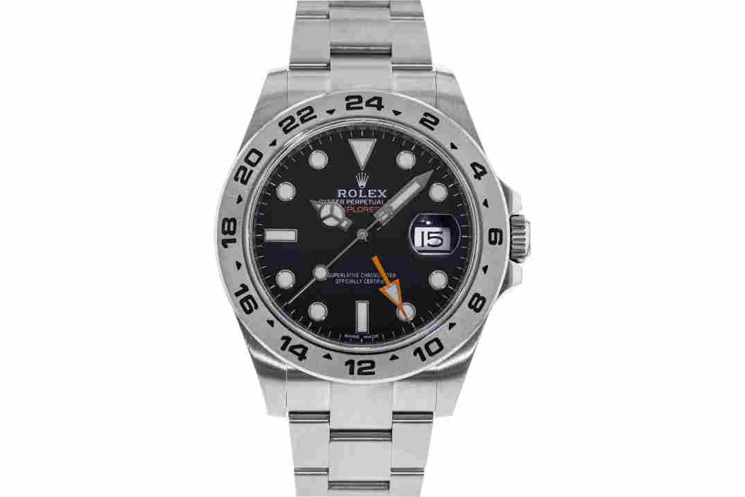 ROLEX EXPLORER II GMT DATE BLACK ORANGE 42MM REF: 216570