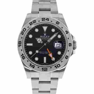 ROLEX EXPLORER II GMT DATE BLACK ORANGE 42MM REF: 216570