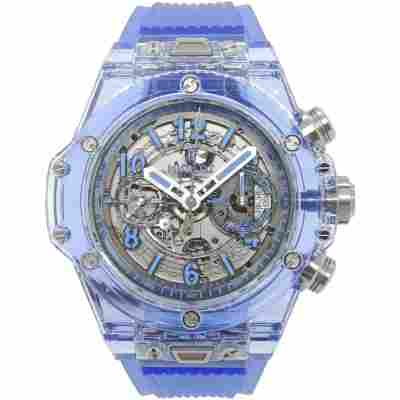 HUBLOT BIG BANG UNICO CHRONOGRAPH BLUE SAPPHIRE REF: 22970