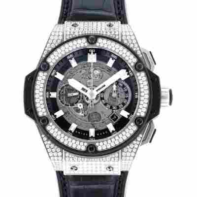 HUBLOT KING POWER FACTORY DIAMOND 48MM REF: 701.NX.0170.RX.1704