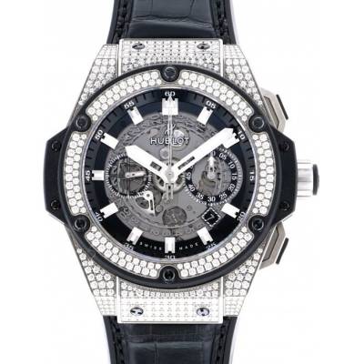 HUBLOT KING POWER FACTORY DIAMOND 48MM REF: 701.NX.0170.RX.1704