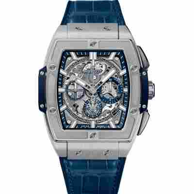 HUBLOT SPIRIT OF BIG BANG TITANIUM BLUE 42MM REF: 641.NX.7170.LR