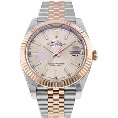 ROLEX DATEJUST II ROSE GOLD&STEEL WHITE DIAL 41MM REF: 126331