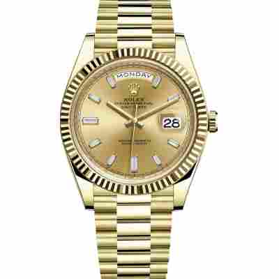 ROLEX DAY-DATE FULL 18K YELLOW GOLD 40MM REF: 228238