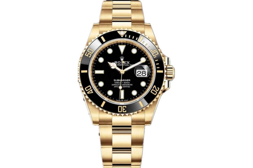 ROLEX SUBMARINER DATE YELLOW GOLD BLACK DIAL 41MM REF: 126618LB
