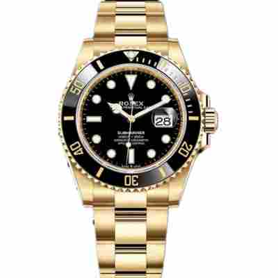 ROLEX SUBMARINER DATE YELLOW GOLD BLACK DIAL 41MM REF: 126618LB