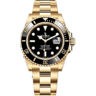 ROLEX SUBMARINER DATE YELLOW GOLD BLACK DIAL 41MM REF: 126618LB