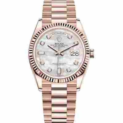 ROLEX DAY-DATE 36MM MOTHER OF PEARL AUTOMATIC REF: 128235