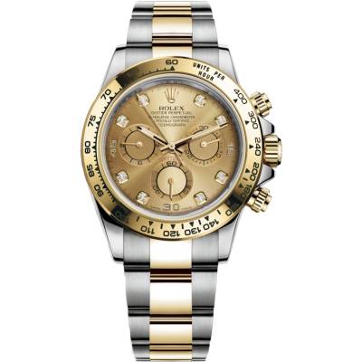 ROLEX DAYTONA COSMOGRAPH 40MM CHAMPAGNE DIAMOND DIAL REF: 116503
