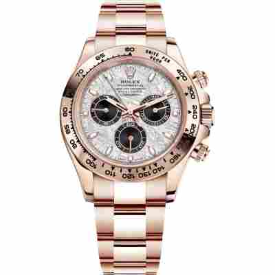 ROLEX DAYTONA COSMOGRAPH 40MM ROSE GOLD METEORITE DIAL REF: 116505 