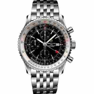 BREITLING NAVITIMER WORLD 46MM GMT CHRONOGRAPH REF: A24322