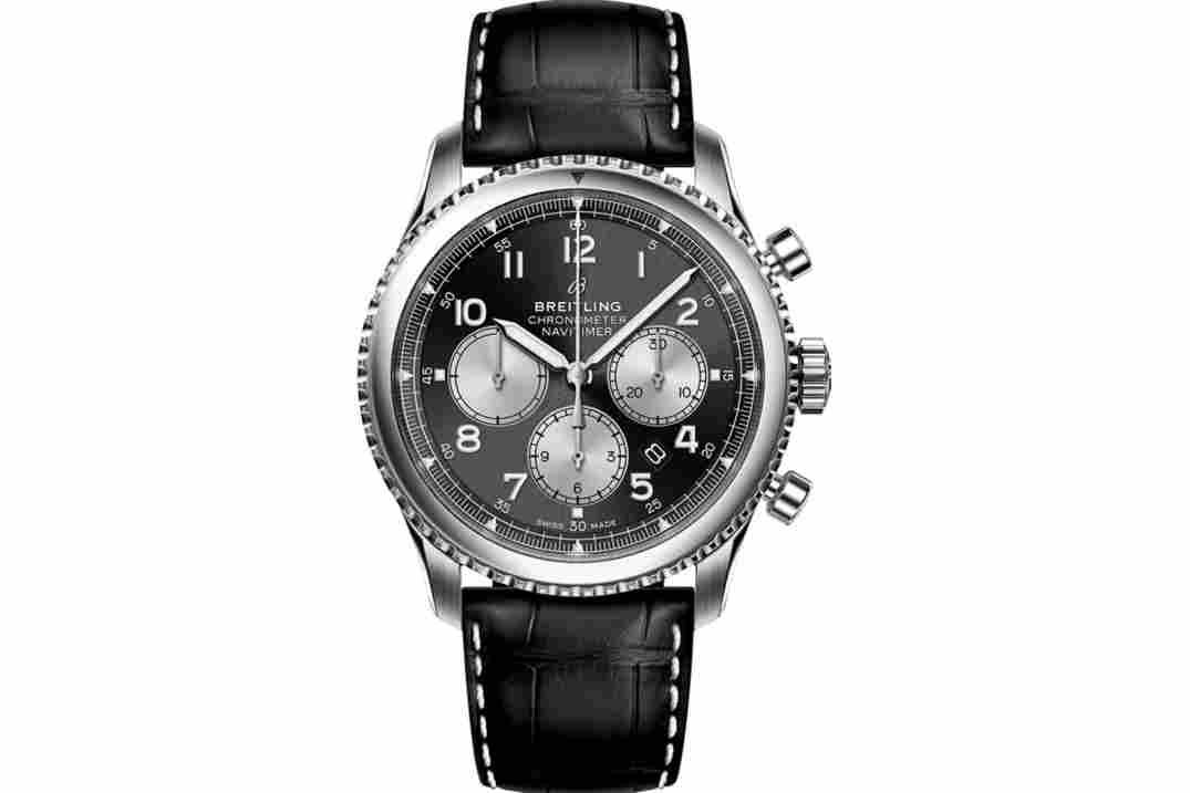BREITLING NAVITIMER 8 CHRONOMETER 41MM BLACK DIAL REF: AB0117131B1P1