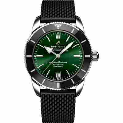 BREITLING SUPEROCEAN HERITAGE 42MM GREEN DIAL REF: AB2010121L1S1