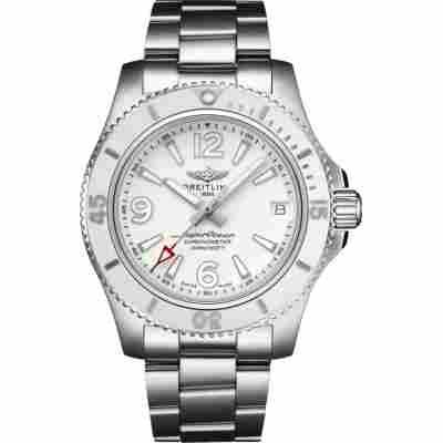 BREITLING SUPEROCEAN 36MM WHITE DIAL AUTOMATIC REF: A17316D21A1A1