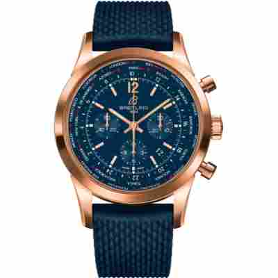 BREITLING TRANSOCEAN CHRONOGRAPH 46MM UNITIME ROSE GOLD REF: RB0510V1/C880