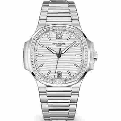 PATEK PHILIPPE NAUTILUS 35MM DIAMOND BEZEL AUTOMATIC REF: 7118/1200A-010