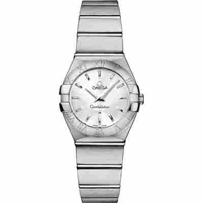 OMEGA CONSTELLATION 24MM QUARTZ SILVER DIAL REF: 123.10.24.60.02.001