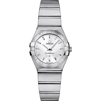 OMEGA CONSTELLATION 24MM QUARTZ SILVER DIAL REF: 123.10.24.60.02.001