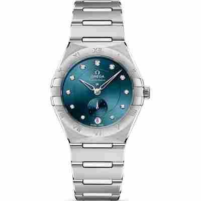 OMEGA CONSTELLATION 24MM QUARTZ BLUE DIAL REF: 123.15.24.60.03.001