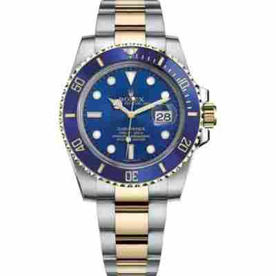 ROLEX SUBMARINER DATE 40MM BLUE CERAMIC GOLD&STEEL AUTOMATIC REF: 116613LB