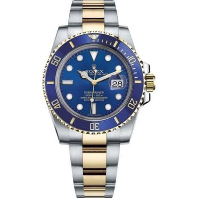 ROLEX SUBMARINER DATE 40MM BLUE CERAMIC GOLD&STEEL AUTOMATIC REF: 116613LB