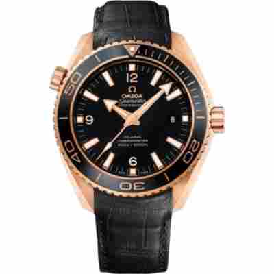 OMEGA SEAMASTER PLANET OCEAN 45.5MM ROSE GOLD LEATHER REF: 232.63.46.21.01.001