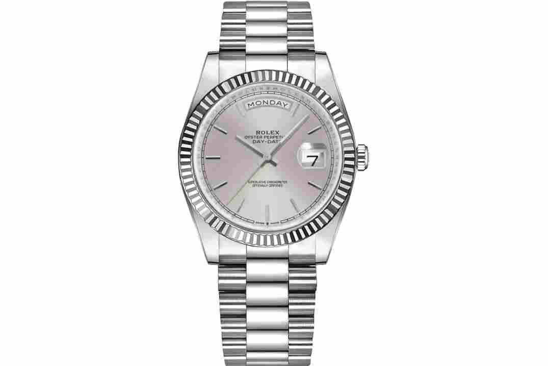 ROLEX DAY-DATE 36 WHITE GOLD PRESIDENT AUTOMATIC REF: 128349RBR