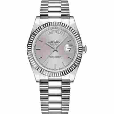 ROLEX DAY-DATE 36 WHITE GOLD PRESIDENT AUTOMATIC REF: 128349RBR