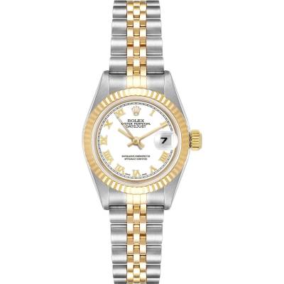 ROLEX LADY DATEJUST 26 YELLOW GOLD&STEEL WHITE DIAL JUBILEE REF: 179174