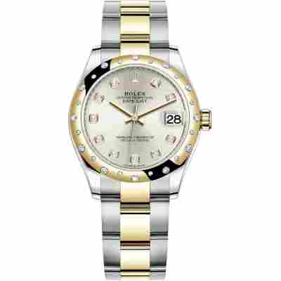 ROLEX DATEJUST 31 YELLOW GOLD&STEEL SILVER DIAL OYSTER AUTOMATIC REF: 278273RBR
