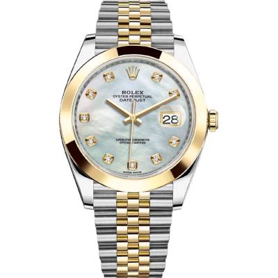 ROLEX DATEJUST 41 YELLOW GOLD&STEEL MOP DIAL OYSTER AUTOMATIC REF: 126303