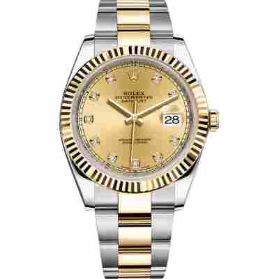 ROLEX DATEJUST 41 YELLOW GOLD&STEEL CHAMPAGNE DIAL OYSTER REF: 126333
