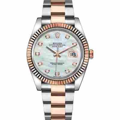 ROLEX DATEJUST 41 ROSE GOLD&STEEL MOP DIAL JUBILEE REF: 126331