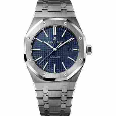 AUDEMARS PIGUET ROYAL OAK 41MM STEEL BLUE DIAL AUTOMATIC REF: 15400ST.OO.1220ST.03